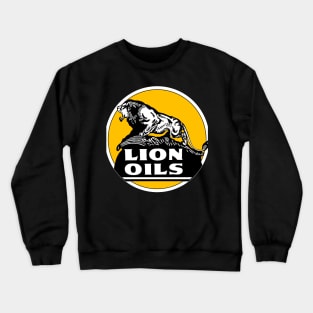 Lion Oils vintage sign reproduction Crewneck Sweatshirt
